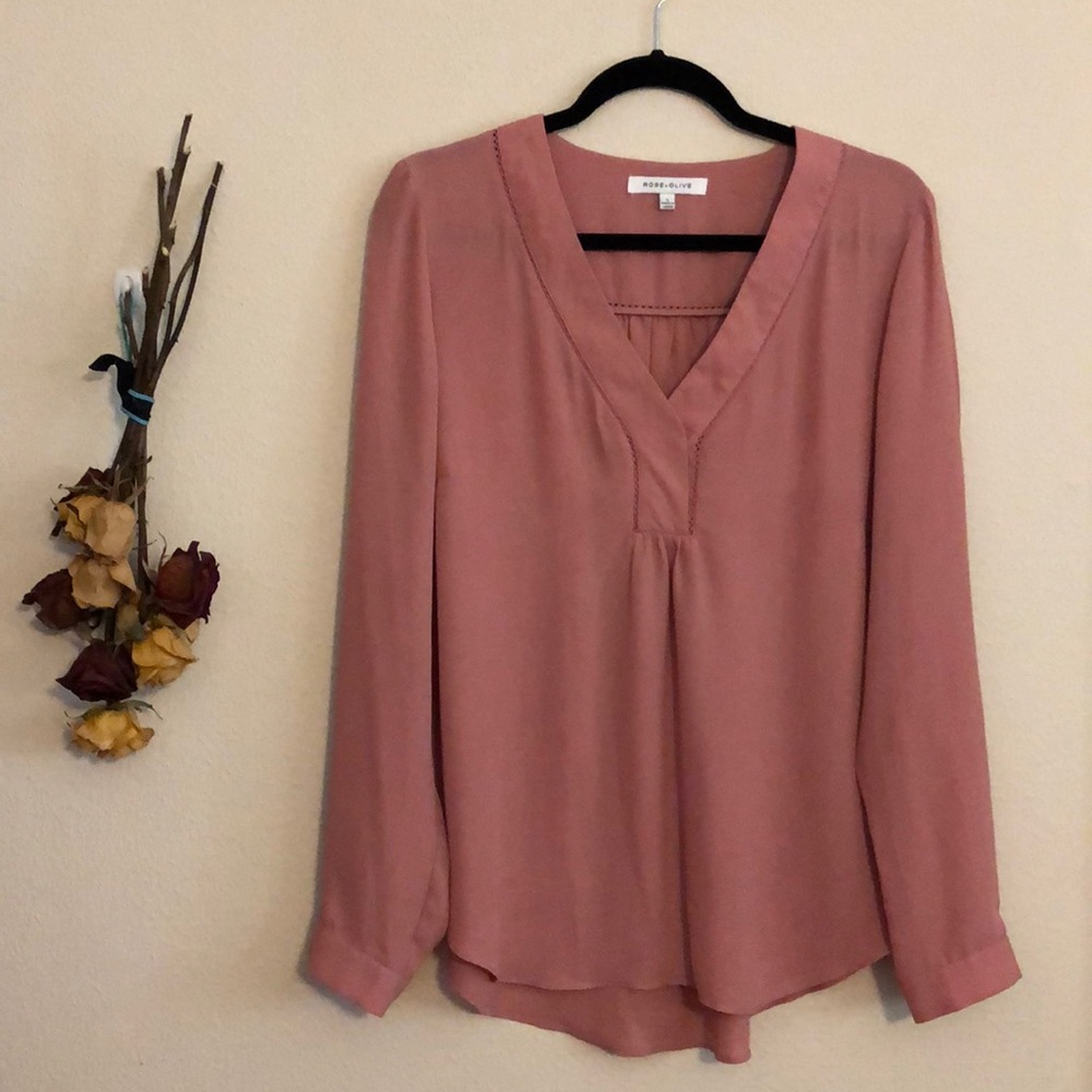 Blush Long Sleeve Blouse